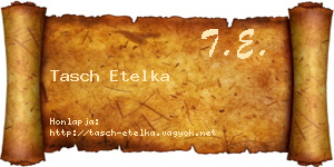 Tasch Etelka névjegykártya